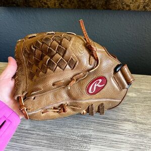 Rawlings LEFT HAND Tan Leather Baseball Glove
